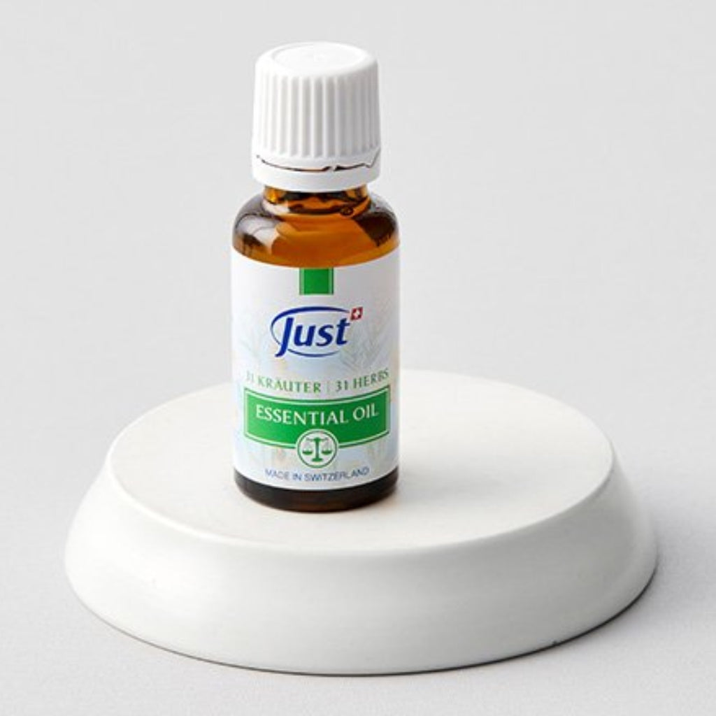 SWISS JUST Essential Oil 31 Herbs 20ml for Massage, Bath, Aromatherapy, Headaches, Muscle Pain / from Seoul, Korea
